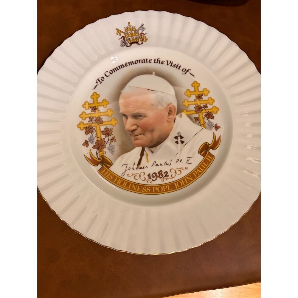 Vintage Pope John Paul II Dish